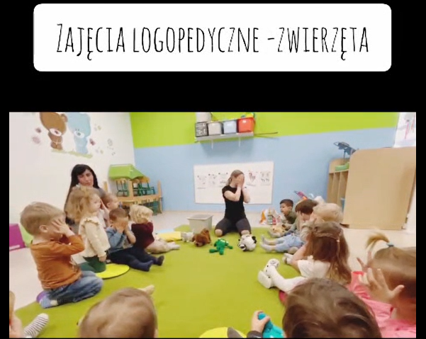 Dziś podczas zajęć logopedycznych rozmawialiśmy o&nbsp;zwierzętach 🐶🐱🐮